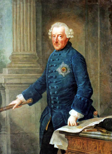 Anna Rosina de Gasc - Portrait of Frederick ll of Prussia