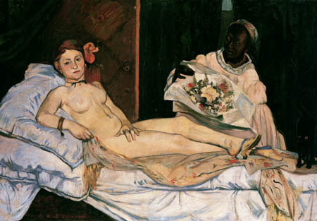 Paul Gauguin - Olympia, Kopie Manets