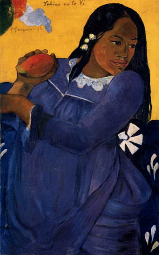 Paul Gauguin - Woman with a mango, Vahine no te Vi