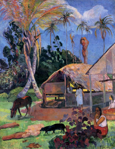 Paul Gauguin - Les porcs noirs