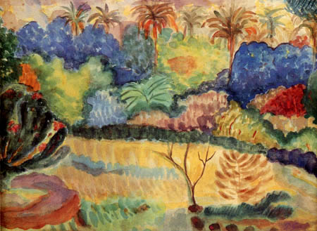 Paul Gauguin - Eine tahitische Landschaft