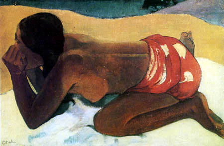 Paul Gauguin - Otahi - Allein