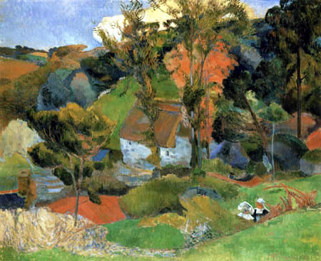 Paul Gauguin - The Aven-River at Pont-Aven