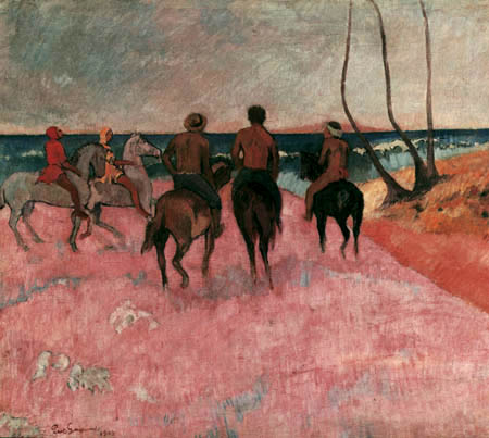 Paul Gauguin - Reiter am Strand
