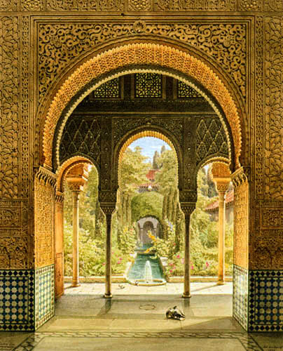 Eduard Gerhardt - El Generalife, Alhambra de Granada