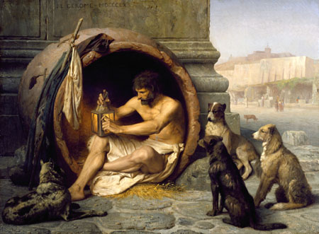 Jean Léon Gérôme - Diogenes in der Tonne