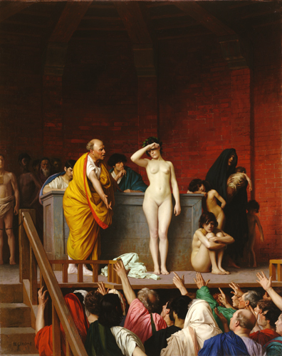 Jean Léon Gérôme - Mercado de esclavos en Roma