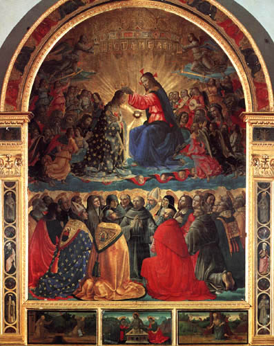 Domenico (di Tommaso) Ghirlandaio (Bigordi) - Coronación de la Virgen