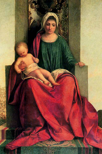 Giorgio da Castelfranco Giorgione (Barbarelli) - Madonna of Castelfranco, Detail