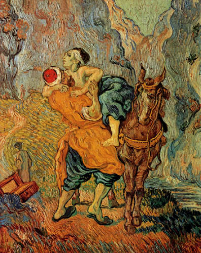 Vincent van Gogh - The good Samaritan, after Delacroix