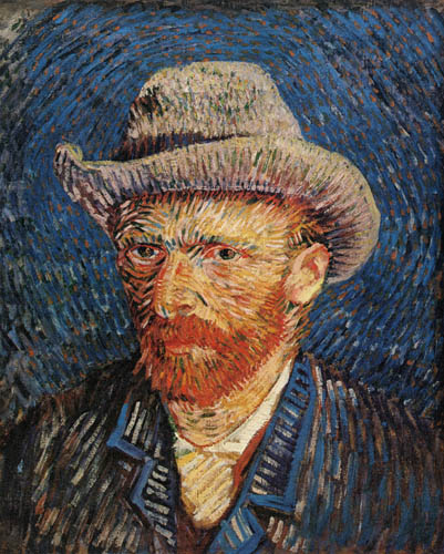 Vincent van Gogh - Selbstbildnis mit Filzhut