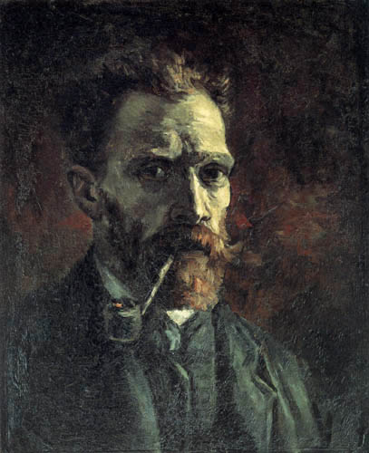 Vincent van Gogh - Selfportrait with pipe