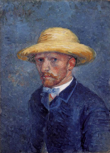 Vincent van Gogh - Selbstbildnis mit Strohhut