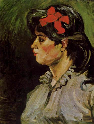 Vincent van Gogh - Frau mit rotem Haarband