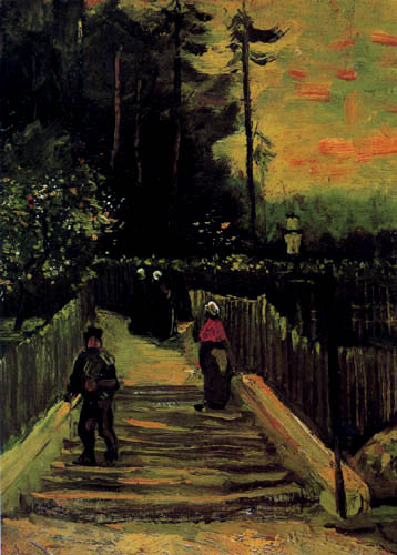 Vincent van Gogh - Kleiner Weg in Montmartre