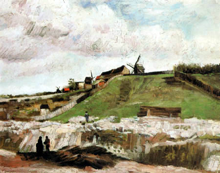 Vincent van Gogh - Montmartre mit Steinbruch und Mühlen