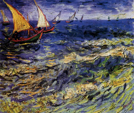 Vincent van Gogh - Barcos pesquero, Saintes-Maries