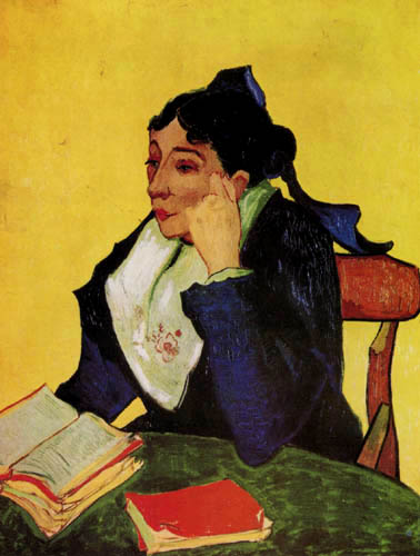 Vincent van Gogh - Madame Ginoux con libros
