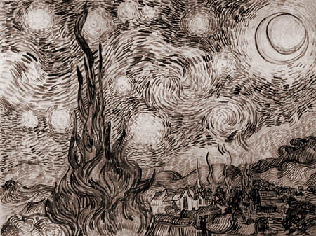 Vincent van Gogh - Die Sternennacht