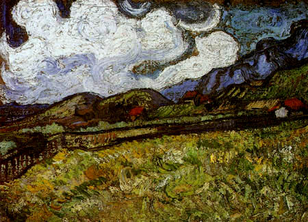 Vincent van Gogh - Weizenfeld hinter dem Hospital Saint-Paul