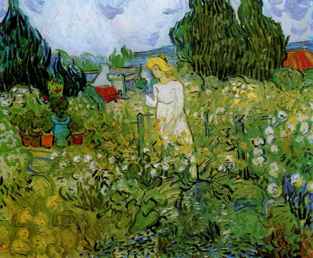 Vincent van Gogh - Marguerite Gachet in ihrem Garten