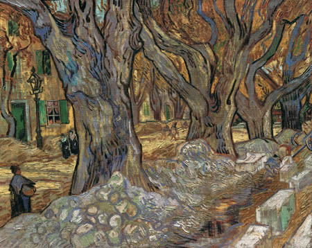 Vincent van Gogh - Straßenarbeiten in Saint Remy