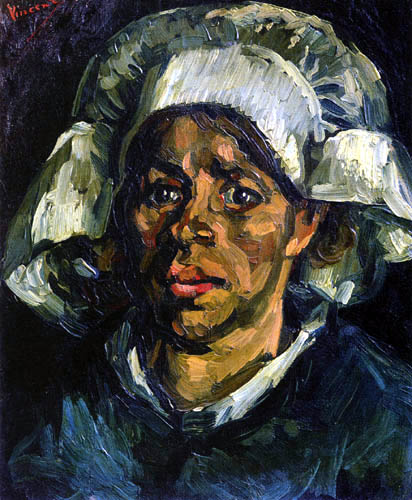 Vincent van Gogh - Bäuerin mit weißer Haube