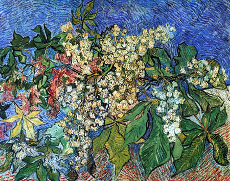 Vincent van Gogh - Ramas del castaño florecientes