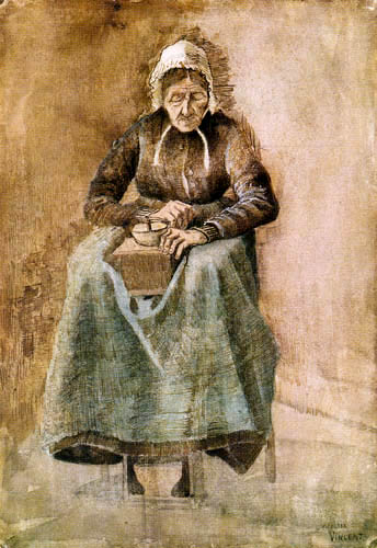 Vincent van Gogh - Woman with coffee grinder