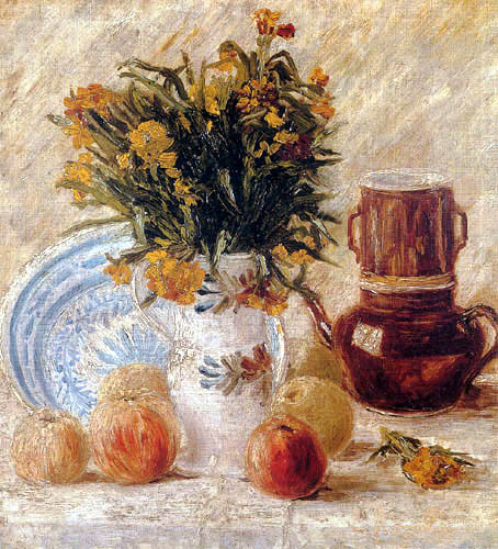 Vincent van Gogh - Naturaleza muerta con jarrón y las manzanas