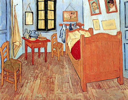 Vincent van Gogh - El dormitorio de Vincent en Arles