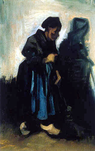 Vincent van Gogh - Frau mit Besen