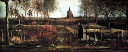 Vincent van Gogh - El jardín de la rectoría en Nuenen