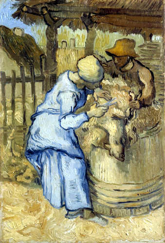 Vincent van Gogh - Die Schafscherer