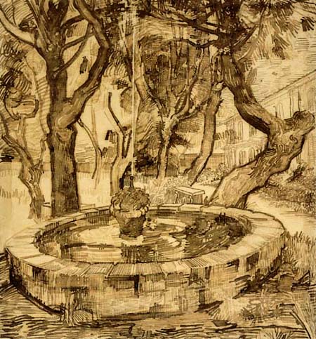 Vincent van Gogh - Pozo en jardin del hospital Saint-Paul