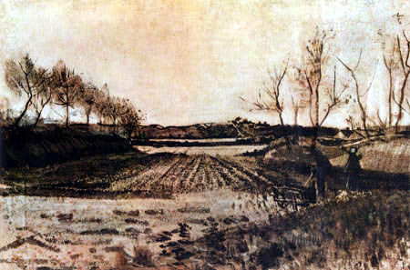 Vincent van Gogh - Kartoffelfeld in den Dünen, Den Haag