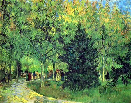Vincent van Gogh - Caminata en el parque de Arles