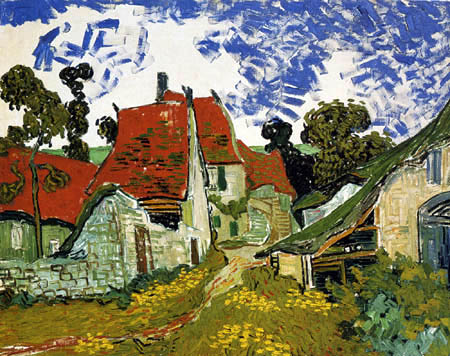 Vincent van Gogh - Calle del pueblo en Auvers