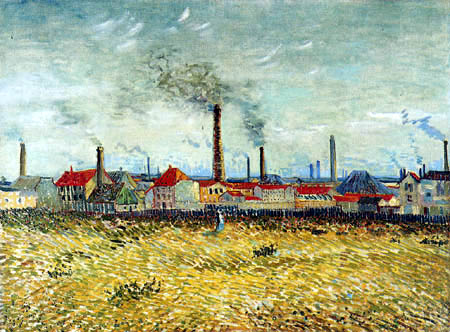 Vincent van Gogh - Fábricas en Asnieres, desde el Quai de Clichy