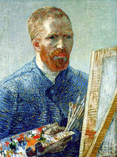 Vincent van Gogh - Self-Portrait at the easel