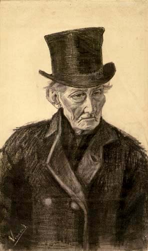 Vincent van Gogh - Alter Mann mit Zylinder