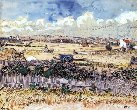 Vincent van Gogh - Cosecha en Provence