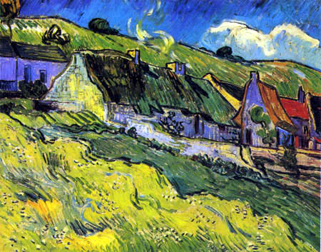 Vincent van Gogh - Cabañas cubiertas con paja