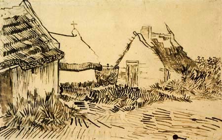 Vincent van Gogh - Houses in Les Saintes Maries de la Mer