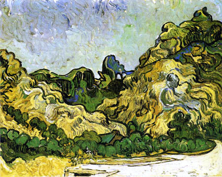 Vincent van Gogh - Mountain Landscape at Saint-Rémy