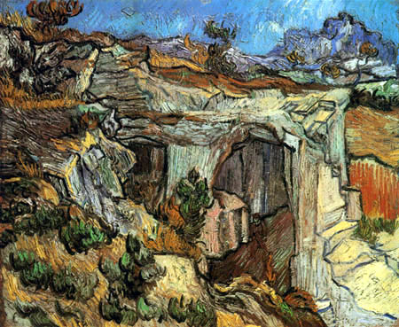 Vincent van Gogh - Eingang zu einem Steinbruch
