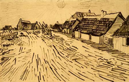 Vincent van Gogh - Casas en Les Saintes Maries de la Mer