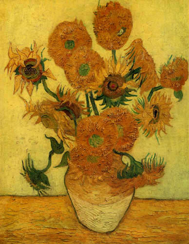 Vincent van Gogh - Quince girasoles