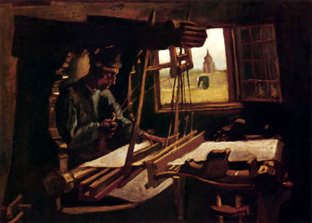 Vincent van Gogh - Un tejedor en una ventana abierta