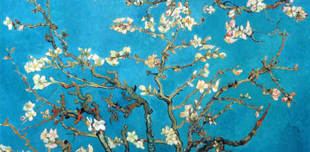 Vincent van Gogh - Floración del almendro, Detalle